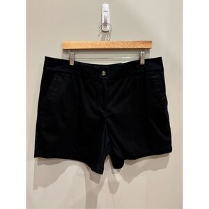 Loft 14 NWT curvy midrise chino shorts black